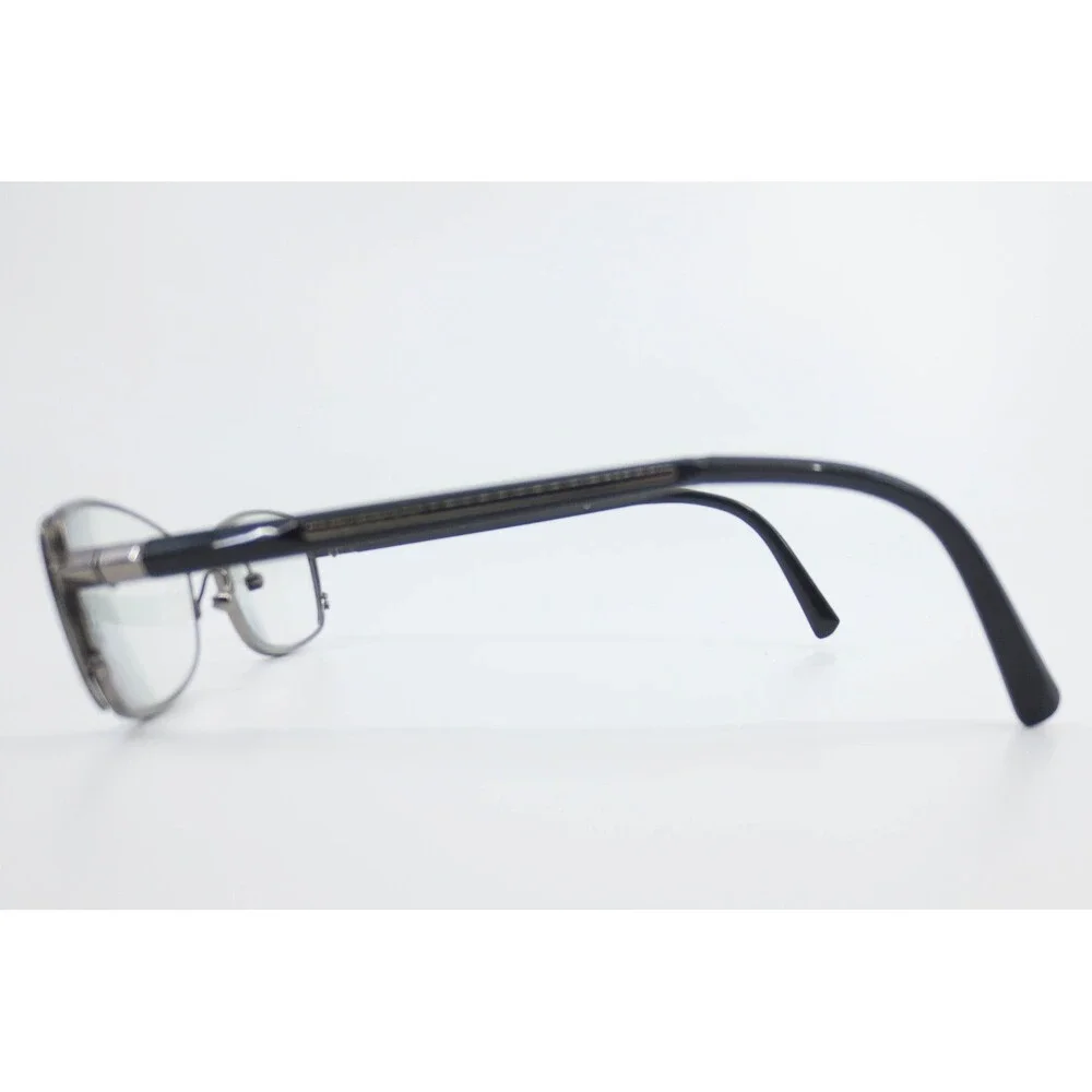 Prada Eyeglasses Frames Black Silver Rectangle 53 16 39289